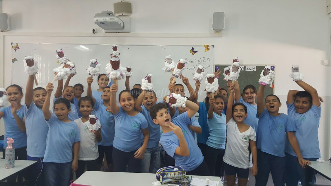 بالصور: الاحتفال بعيد الأضحى المبارك في مدرسة أجيال الابتدائية بيافا 